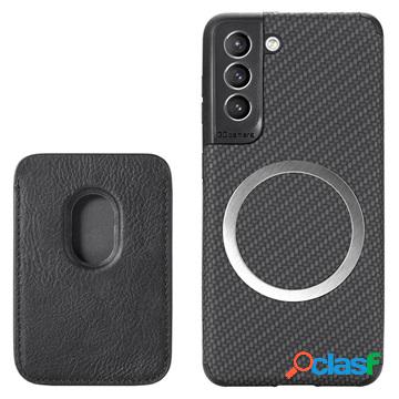 Cover con Porta Carte per Samsung Galaxy S21 FE 5G - Fibra