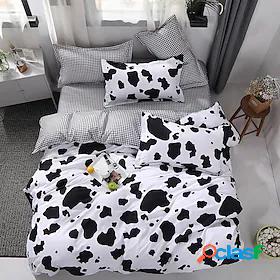 Cow Print Home Bedding Duvet Cover Sets Soft Microfiber For