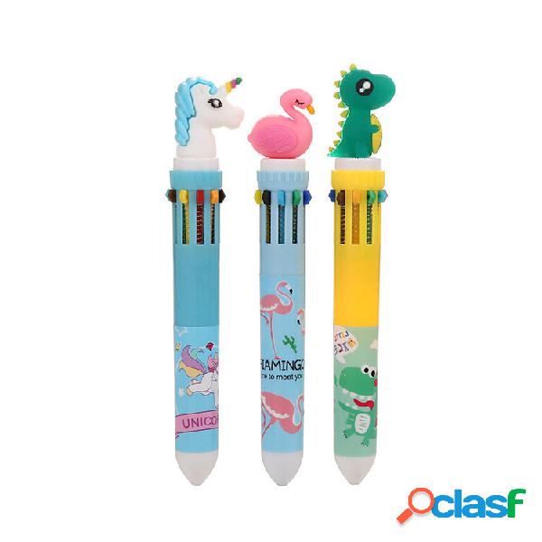 Creative Cute Cartoon Flamingo Unicorn Monster Multicolor