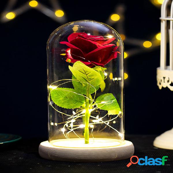 Creative Glass Cover Lighting Forever-lasting Enchanted Love