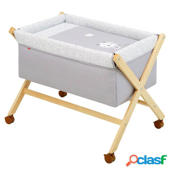 Culla X Di Legno Une Be Lion Gris/Natural 55X87X74 Cm