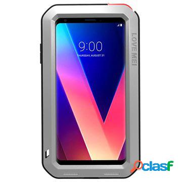 Custodia Ibrida Love Mei Powerful per LG V30 - Color Argento