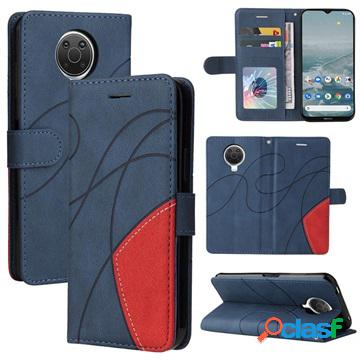 Custodia a Portafoglio Bi-Color Serie per Nokia G10/G20 -