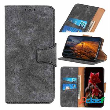 Custodia a Portafoglio Vintage per Xiaomi Redmi Note 8 2021