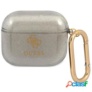 Custodia in TPU Guess 4G Glitter Collection per AirPods 3 -
