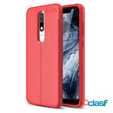 Custodia in TPU Slim-Fit Premium per Nokia 5.1 Plus - Rossa