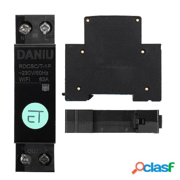 DANIU 1P WIFI Circuit Breaker Smart Time Timer Relay Switch