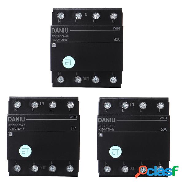 DANIU 4P WiFi Circuit Breaker Time Timer Relay Switch Smart