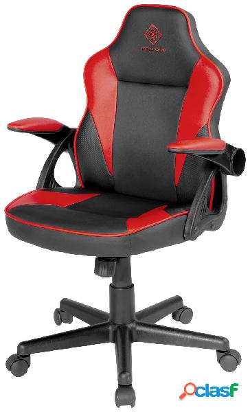 DELTACO GAMING DC120R Sedia da gioco Nero, Rosso