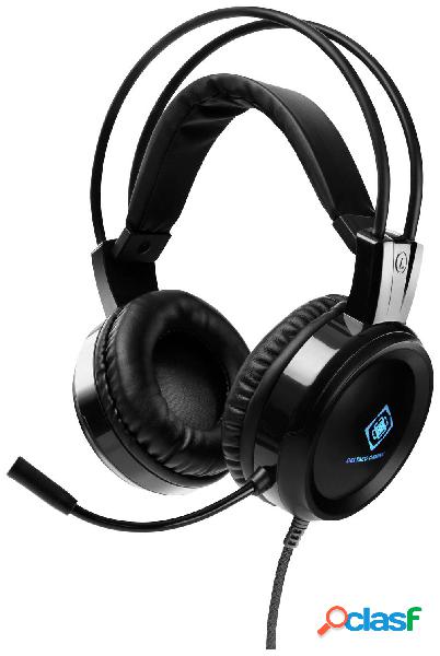 DELTACO GAMING DH110 Gaming Cuffie Over Ear via cavo Stereo