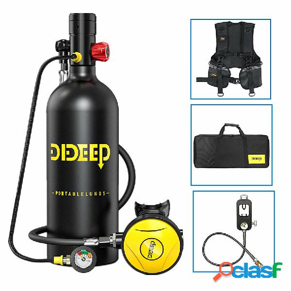 DIDEEP X5000 Pro 2L Scuba Diving Tank Oxygen Dive Equipment