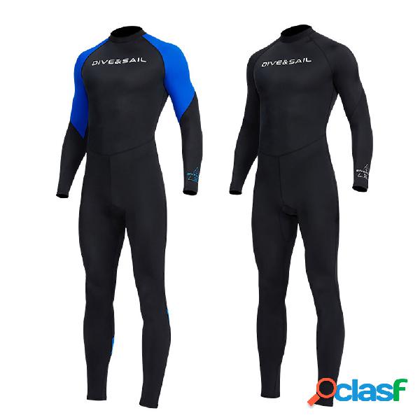 DIVE&SAIL UPF50+ Mens One Piece Long Sleeve Wetsuit UV