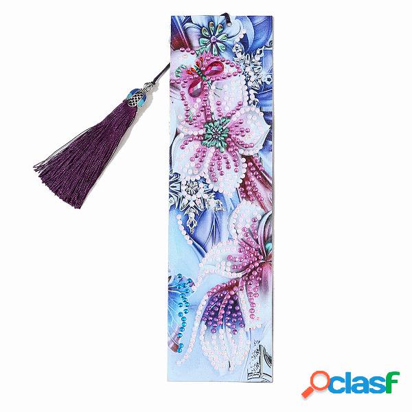 DIY Beaded Bookmarks 5D Diamond Painting Peacock Butterfly