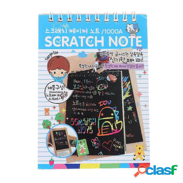DIY Doodling Drawing Magic Scratch 12 Pages Painting