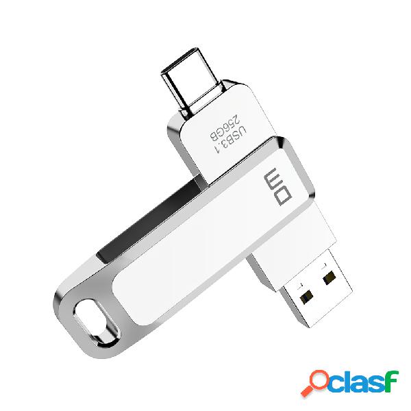DM 2 in 1 Type-C & USB3.1 Flash Drive Dual Interface OTG