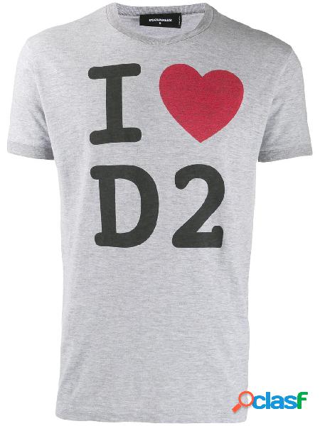 DSQUARED2 T-SHIRT UOMO S74GD0670S22146857M COTONE GRIGIO