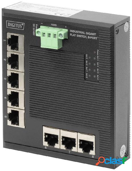 Digitus DN-651127 Switch ethernet industriale 8 Porte 10 /