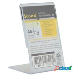 Display a L - 8x5,2x 4,1 cm (A8) - Securit (unit vendita 1
