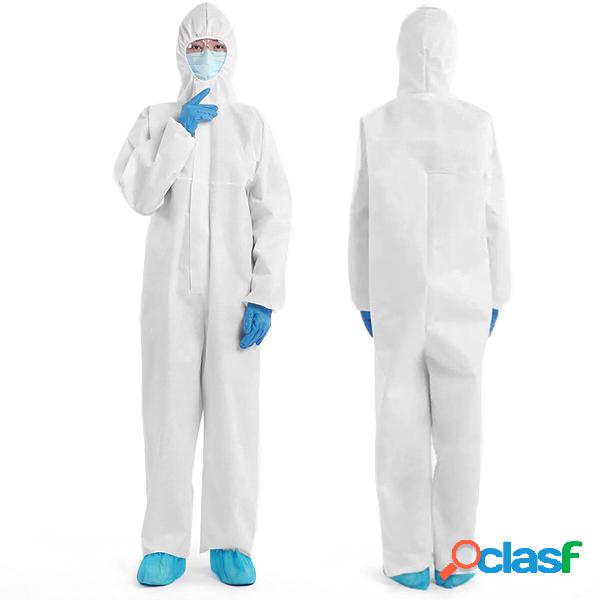 Disposable Protective Clothing Isolated with Cap Overall