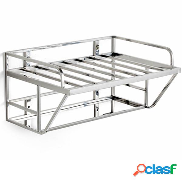 Double Layer Microwave Oven Stand Stainless Steel Storage