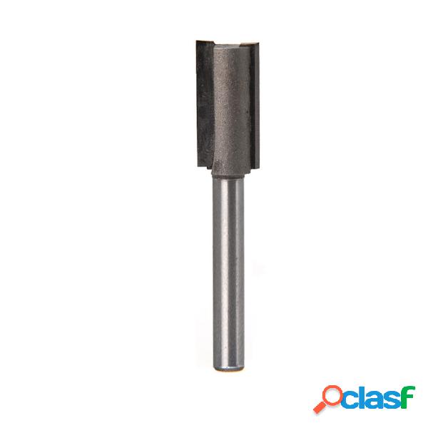 Drillpro 1/4 Inch Shank 1 Flute 2 Flute Straight Bit