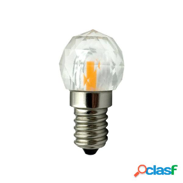 E14 Dimmable Pendant LED Glass Crystal Light Bulb 2 Color