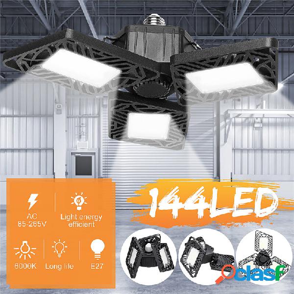 E27 60W LED Garage Lamp Light Bulb Deformable Panels Ceiling
