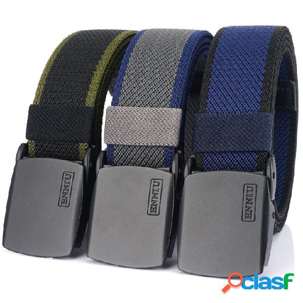 ENNIU 125cm Men Fashion Nylon Waist Belt With Automatic