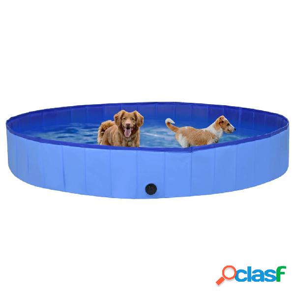 [EU Direct] vidaxl 92603 Foldable Dog Swimming Pool Blue