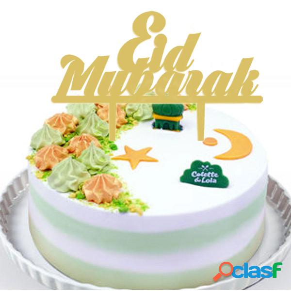 Eid Mubarak Ramadan Iftar Cake Topper Muslim Islam Hajj Cake