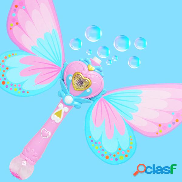 Electric Magic Wing Wand Automatic Soap Bubble Blowing