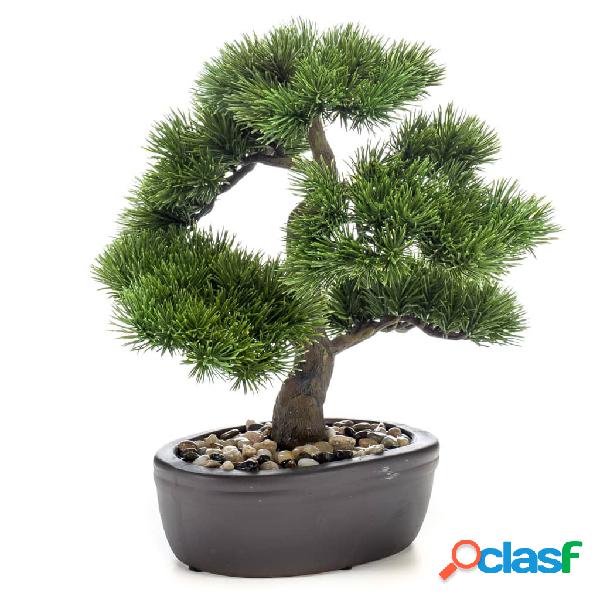 Emerald Pino Artificiale Bonsai in Vaso Marrone 32 cm