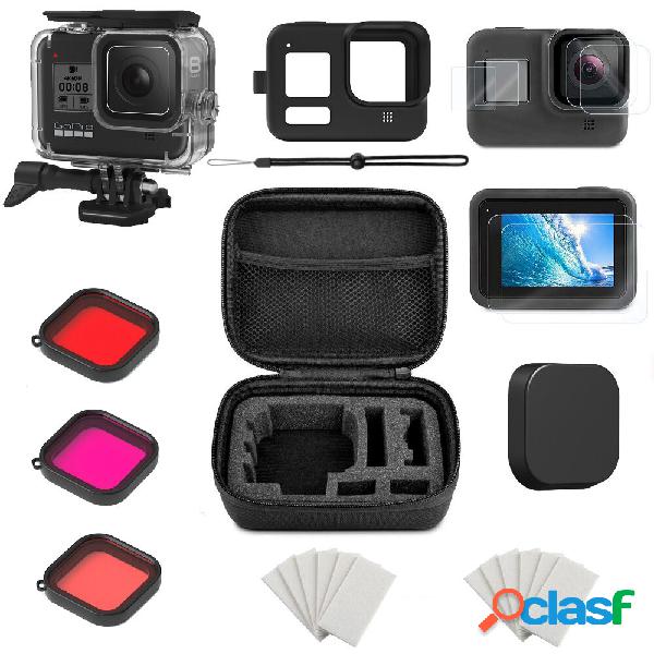 Exclusive Sports Camera Set Waterproof Shell Silicone Cover