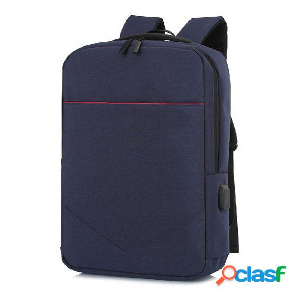 FLAMEHORSE Laptop Bag Backpack Pure Color Business Casual