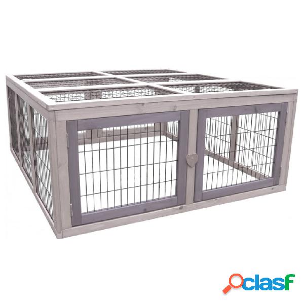 FLAMINGO Conigliera Arena Cottage 107x116x47 cm Grigio