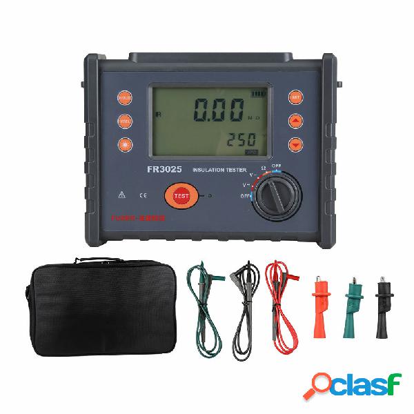 FR3025 Insulation Resistance Meter Megohmmeter 2500V 200GΩ