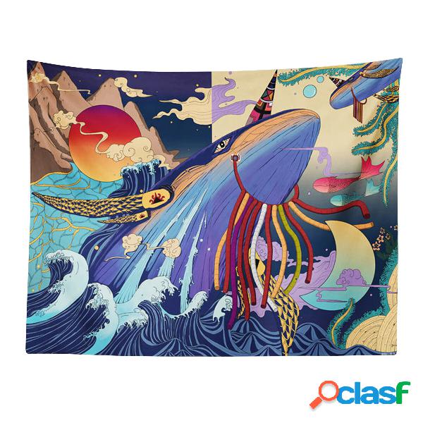 FS15 Landscape Sea Wave Tapestry Wall Hanging Background