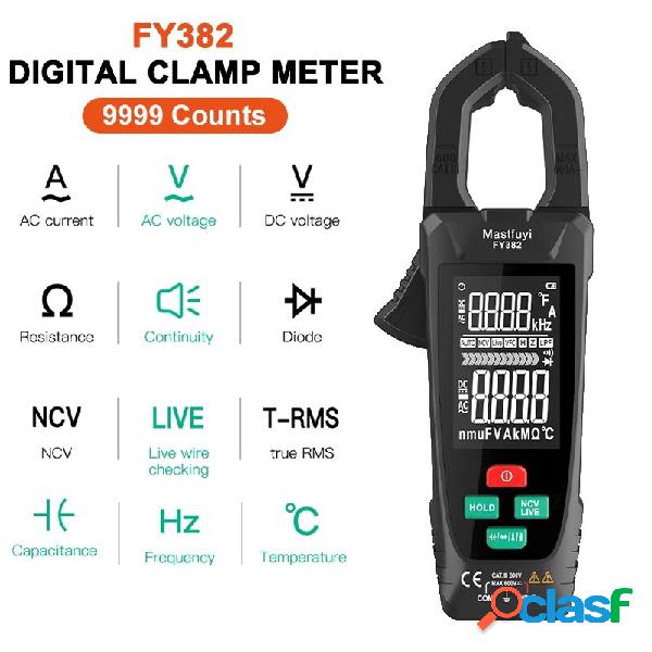 FUYI FY382 9999 Counts Digital Clamp Meter Professional