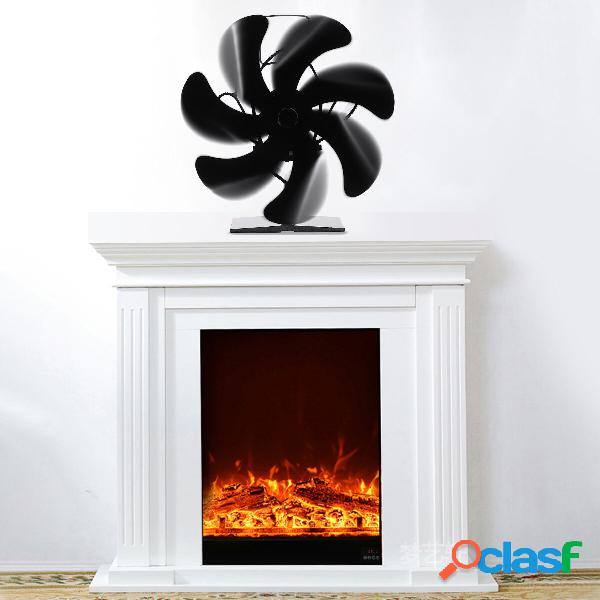 Fireplace 7 Blades Heat Powered Stove Fan Self-Powered Wood