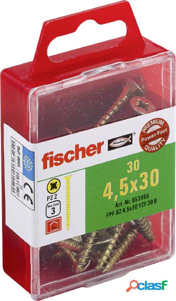 Fischer 653955 Viti testa svasata 4.5 mm 30 mm A croce