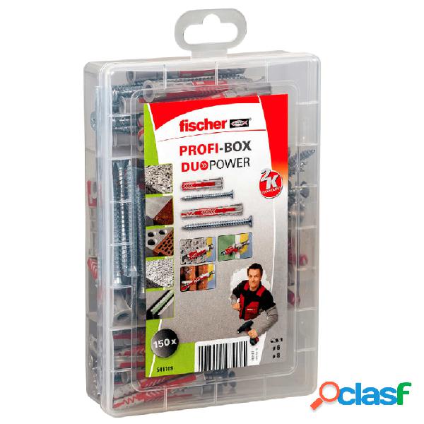 Fischer Set di Tasselli con Vite PROFI-BOX DUOPOWER 150 pz