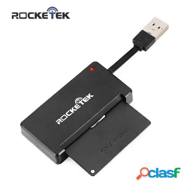 【Flat Version】Rocketek USB 2.0 Smart Card Reader Memory