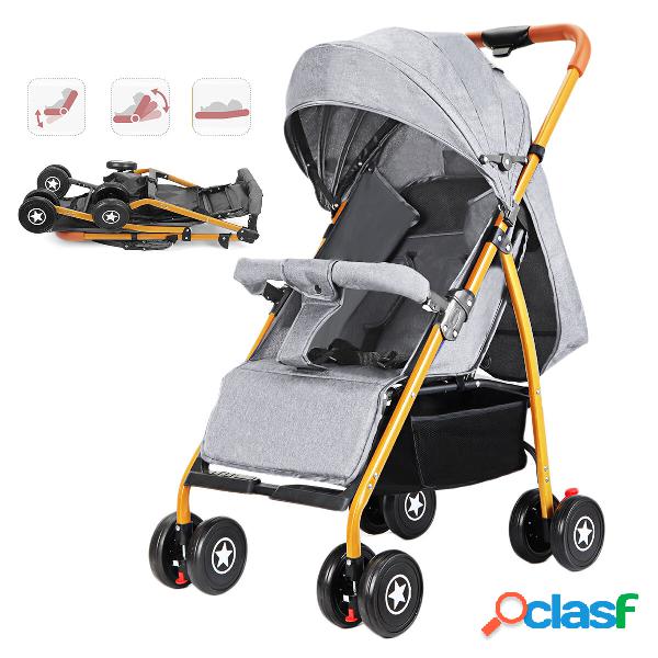 Foldable Baby Stroller Waterproof Three Angle Adjustment