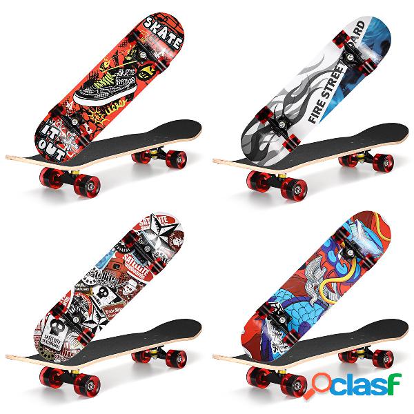 Four Wheel Complete Portable Kids Concave Skateboard Adult