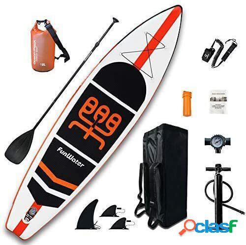 FunWater Inflatable Stand Up Paddle Board 11'×33"×6"