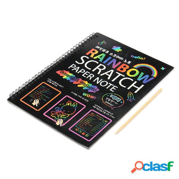 Funny Scratch Children Painting Notebook DIY Drawing Toy Big