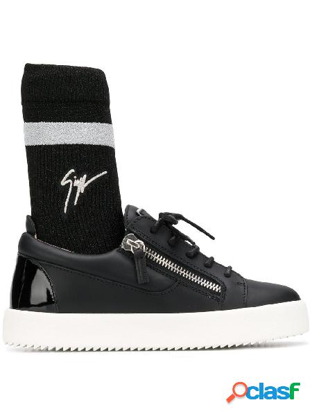 GIUSEPPE ZANOTTI DESIGN SNEAKERS DONNA RW80036005 PELLE NERO
