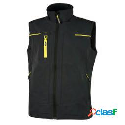 Gilet da lavoro Saturn - nero-giallo - taglia XL - U-Power