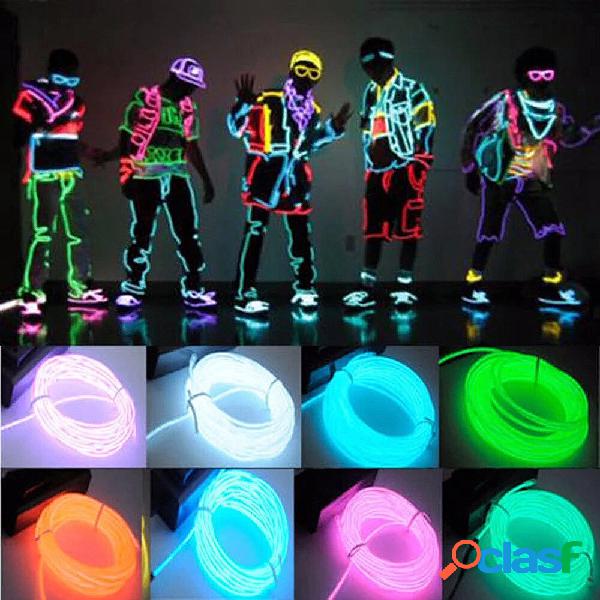 Glow EL Wire Cable LED Neon Halloween Christmas Dance Party