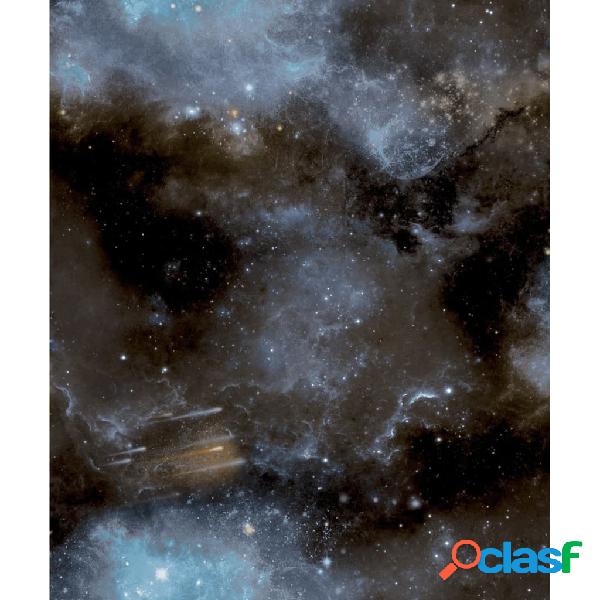 Good Vibes Carta da Parati Galaxy with Stars Blu e Nera
